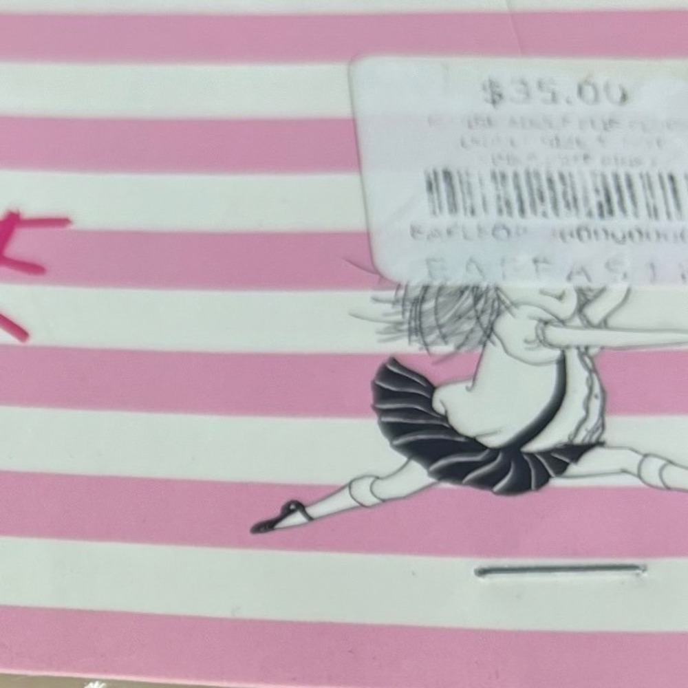 Eloise at The Plaza Flip Flops Pink White Stripe Kids XS/S Sandals New York - Picture 5 of 6